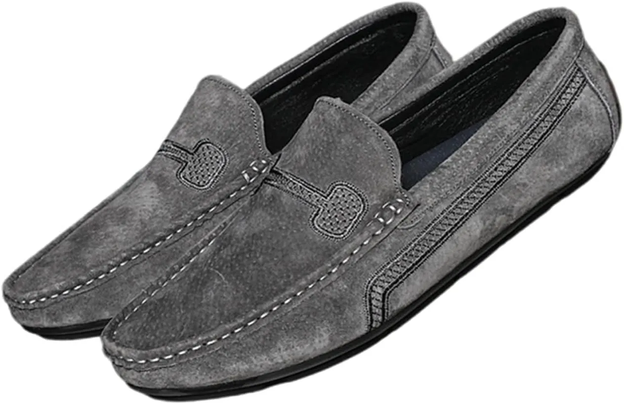 Men's Loafers Slip on Shoes Soft Sole Genuine Leather Driving Shoes Casual Penny Loafers for Men