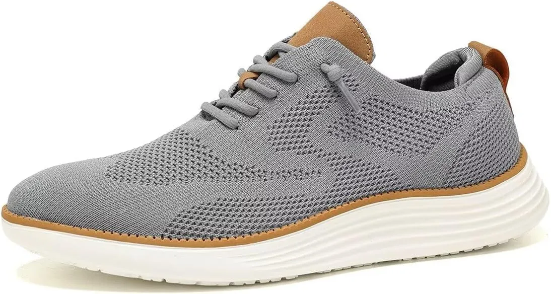 Mens Mesh Casual Sneakers Lightweight Breathable Dress Shoes Comfortable Walking Oxford Shoes Trainers for Men
