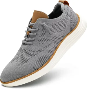 Mens Mesh Casual Sneakers Lightweight Breathable Dress Shoes Comfortable Walking Oxford Shoes Trainers for Men