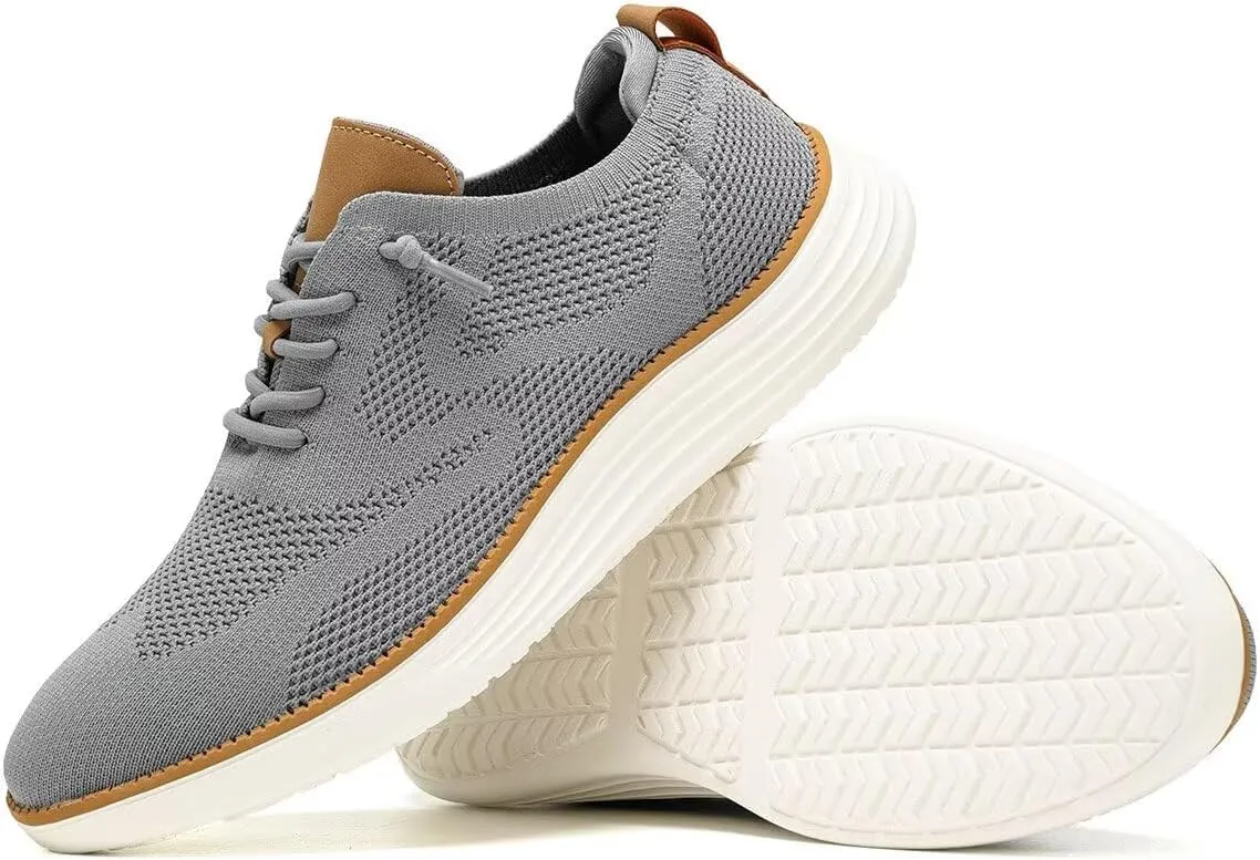 Mens Mesh Casual Sneakers Lightweight Breathable Dress Shoes Comfortable Walking Oxford Shoes Trainers for Men