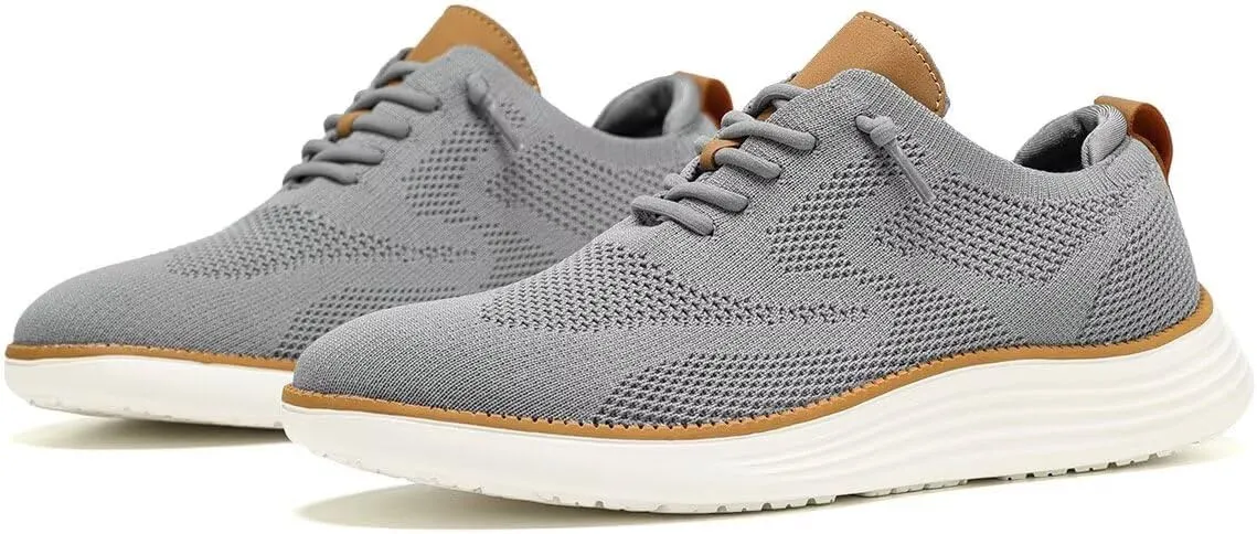 Mens Mesh Casual Sneakers Lightweight Breathable Dress Shoes Comfortable Walking Oxford Shoes Trainers for Men