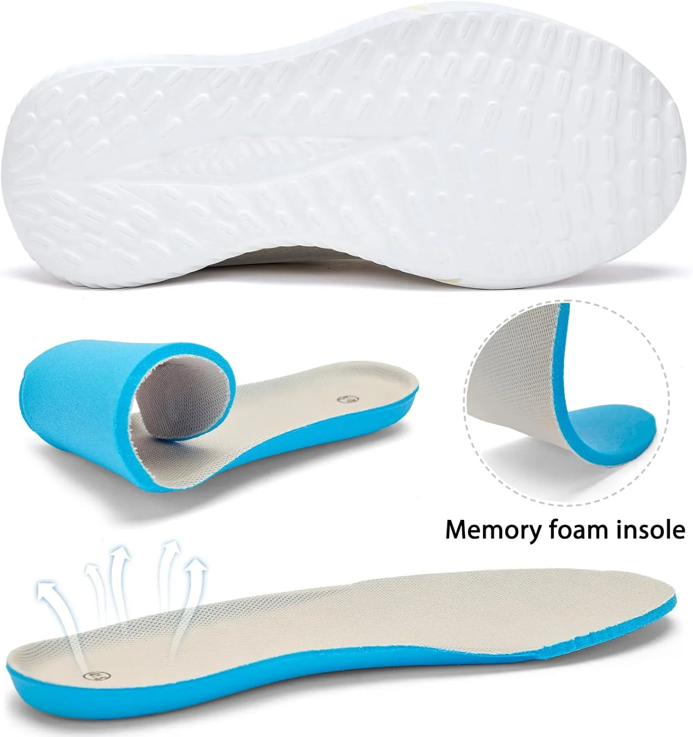 Mens Wide Sneakers Walking Shoes - Wide Slip on Tennis Shoes,Lightweight Breathable Comfortable Running Shoes for Athletic Workout Gym Jogging and Casual Wear Wide Width