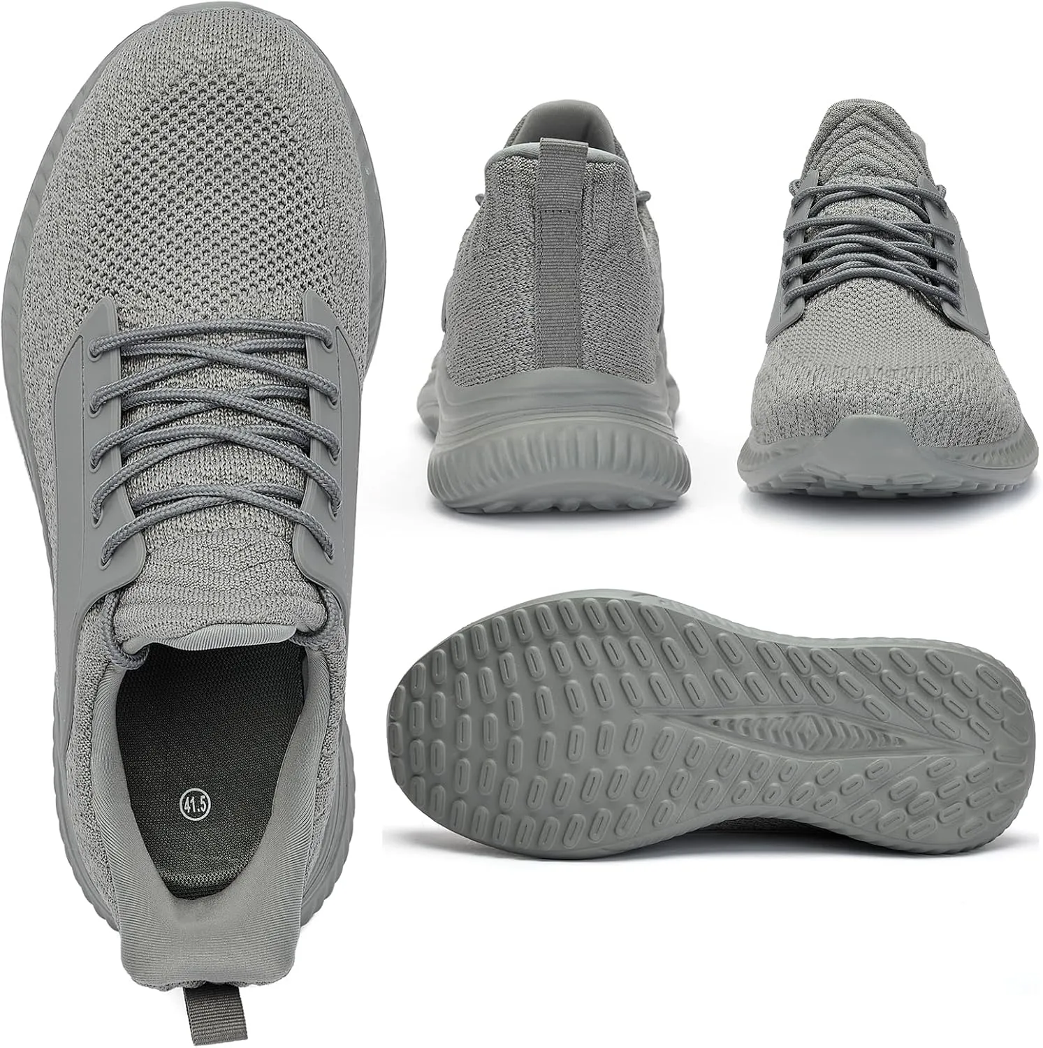 Mens Wide Sneakers Walking Shoes - Wide Slip on Tennis Shoes,Lightweight Breathable Comfortable Running Shoes for Athletic Workout Gym Jogging and Casual Wear Wide Width