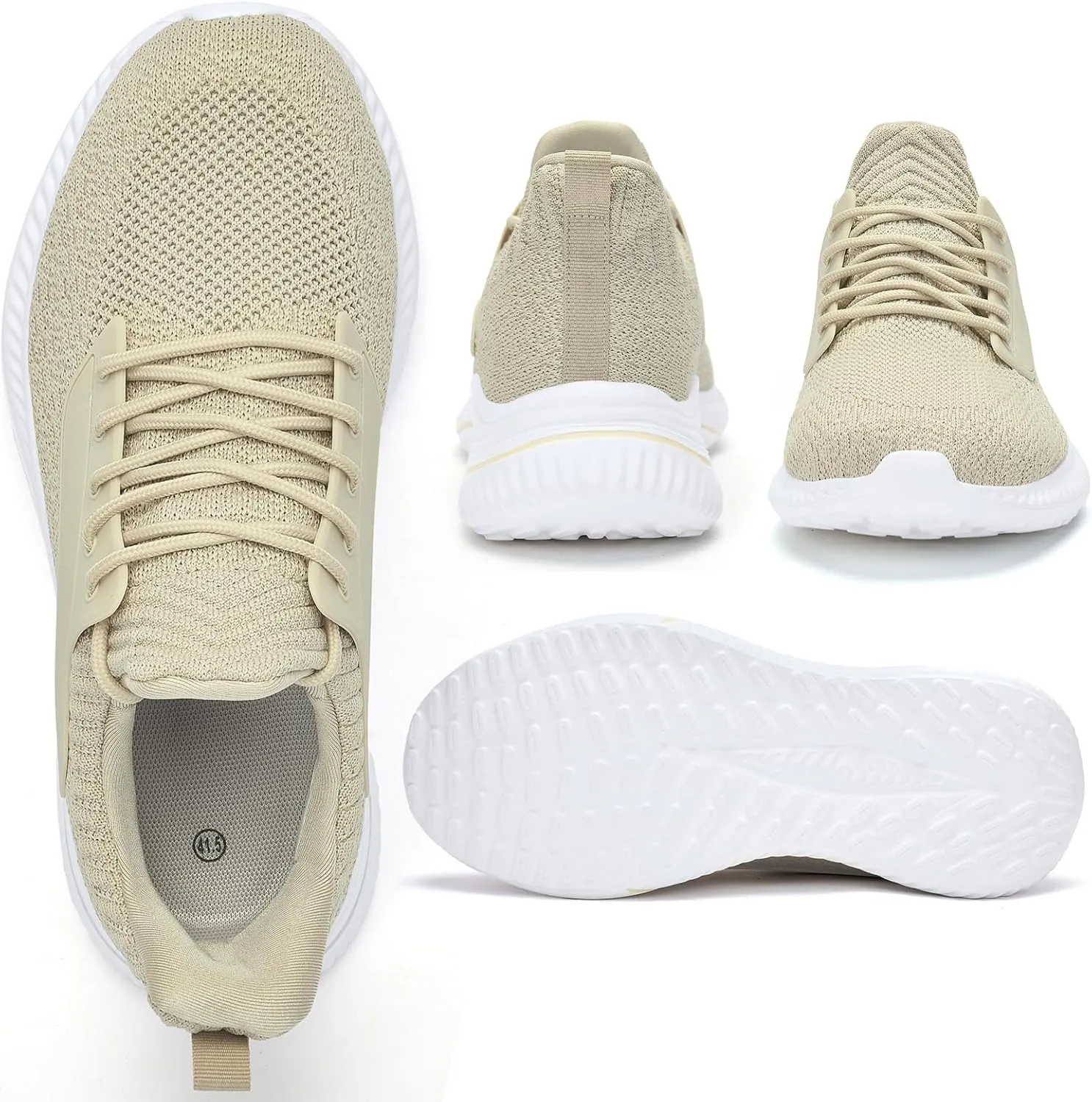 Mens Wide Sneakers Walking Shoes - Wide Slip on Tennis Shoes,Lightweight Breathable Comfortable Running Shoes for Athletic Workout Gym Jogging and Casual Wear Wide Width