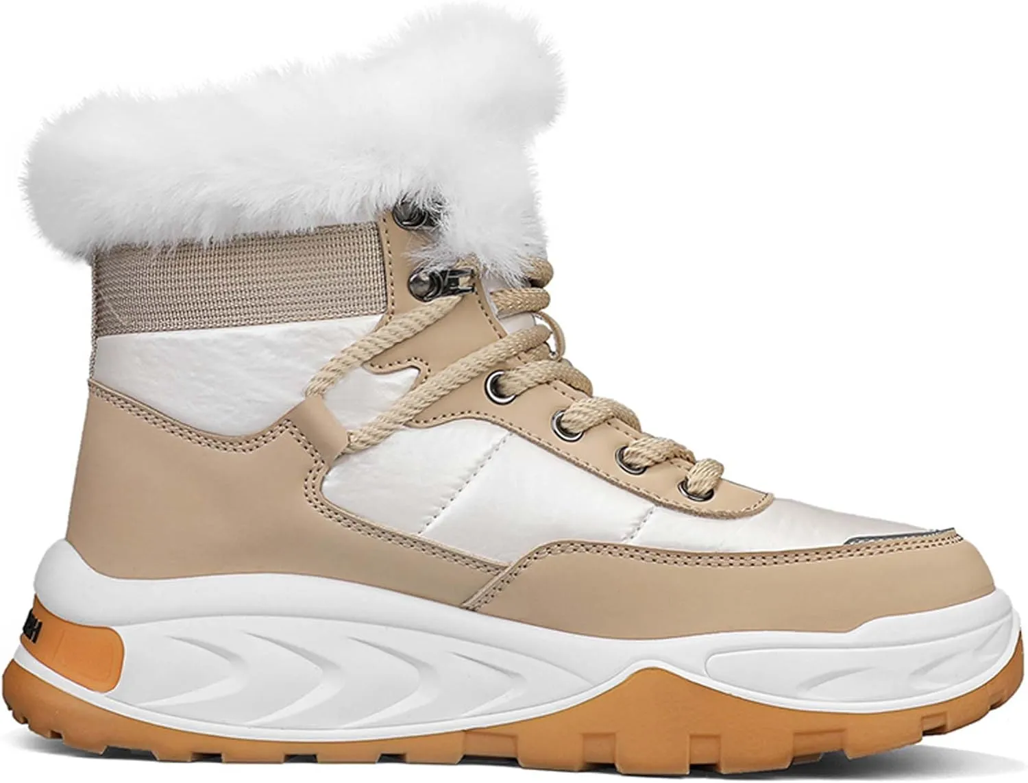 Mens Winter Snow Boots Water Resistant Warm Fur Lined Anti Slip Work Ankle Shoes Casual Lightweight Hiking Outdoor Trekking Boot