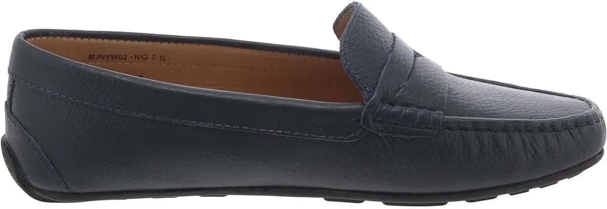 MJNY Womens Casual Comfortable Genuine Leather Lightweight Driving Moccasins Classic Fashion Penny Slip On Ladies Driving Loafer Flat Shoes