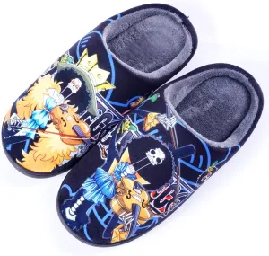MOTOFUTURE Mens Womens Soft Warm House Non-slip Foam Slippers, Cosplay Japanese Anime House Slippers, Gifts for Adult Kids