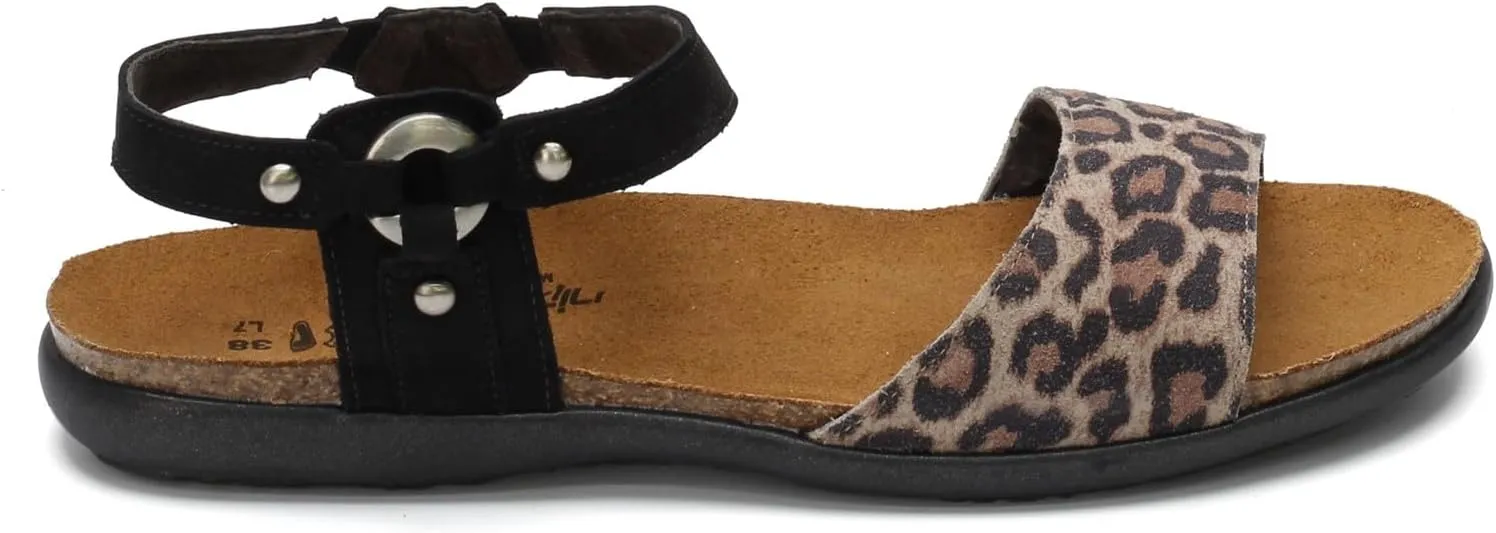 NAOT Footwear Sabrina Women’s Sandal with Cork Footbed and Arch Support - Rivets - Comfort and Support – Lightweight and Perfect for Travel – Narrow to Medium Fit