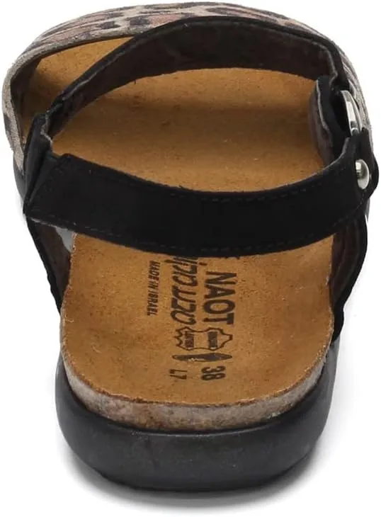 NAOT Footwear Sabrina Women’s Sandal with Cork Footbed and Arch Support - Rivets - Comfort and Support – Lightweight and Perfect for Travel – Narrow to Medium Fit