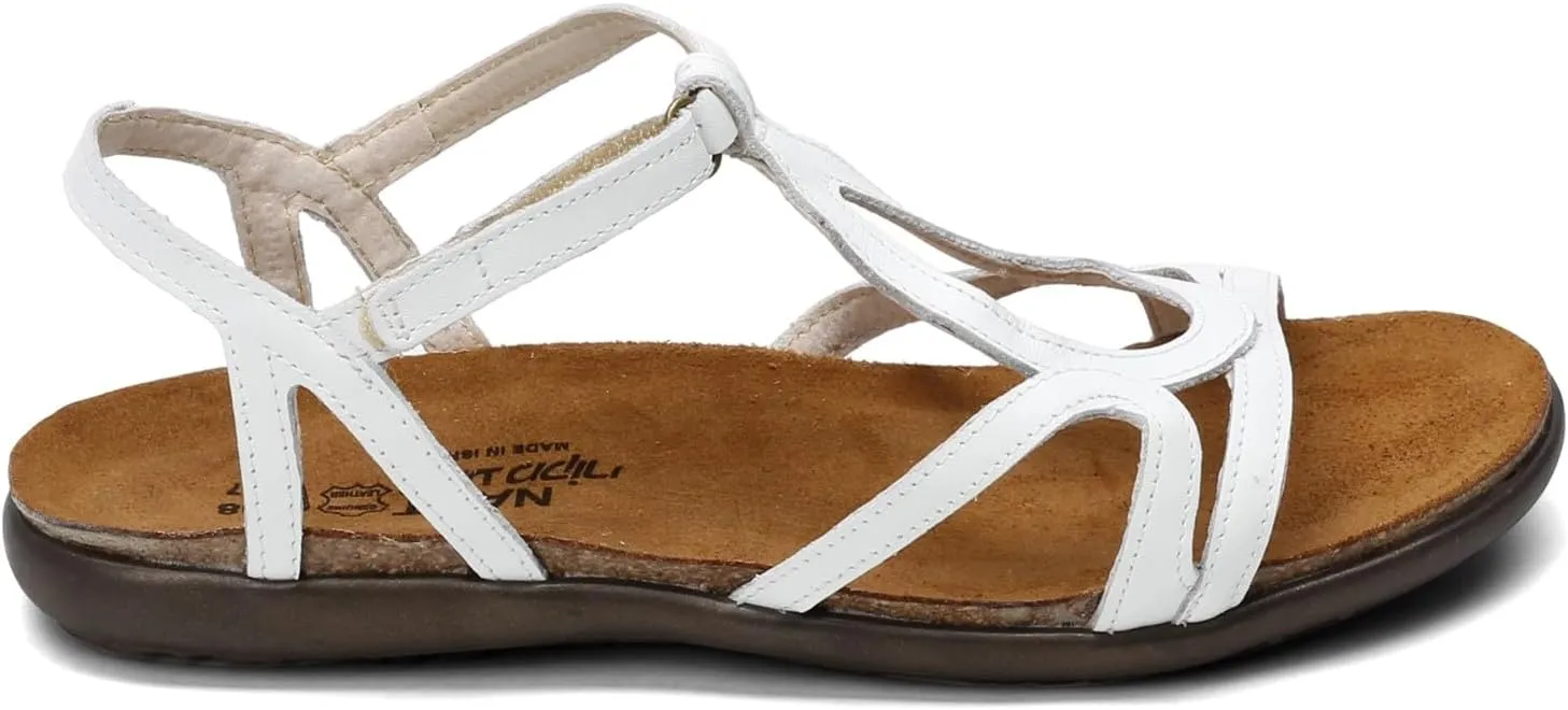 NAOT Footwear Women’s Dorith Sandal with Cork Footbed and Arch Support Footbed - Adjustable Sandal With Backstrap - Comfort and Support – Lightweight and Perfect for Travel - Narrow to Medium Fit