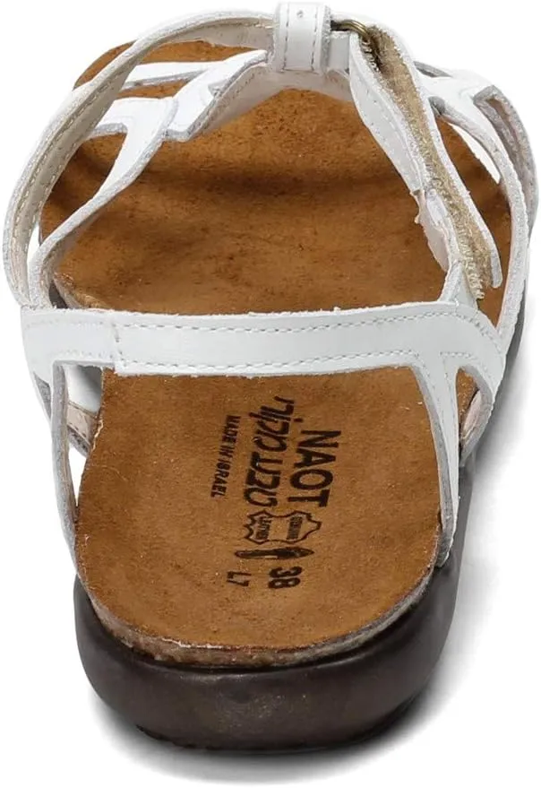 NAOT Footwear Women’s Dorith Sandal with Cork Footbed and Arch Support Footbed - Adjustable Sandal With Backstrap - Comfort and Support – Lightweight and Perfect for Travel - Narrow to Medium Fit