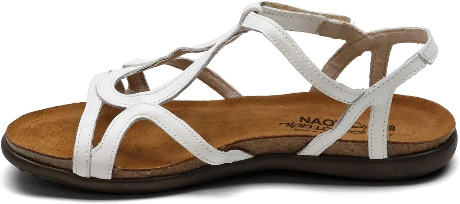 NAOT Footwear Women’s Dorith Sandal with Cork Footbed and Arch Support Footbed - Adjustable Sandal With Backstrap - Comfort and Support – Lightweight and Perfect for Travel - Narrow to Medium Fit
