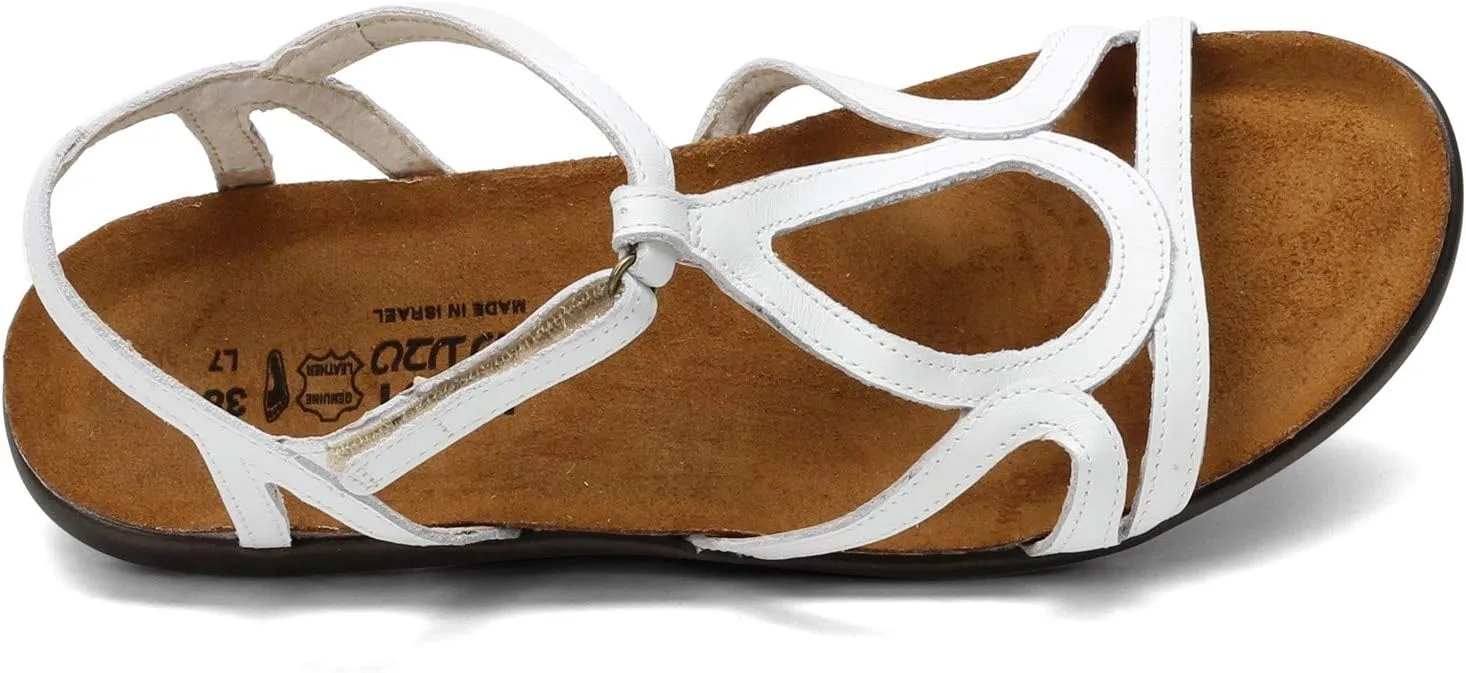 NAOT Footwear Women’s Dorith Sandal with Cork Footbed and Arch Support Footbed - Adjustable Sandal With Backstrap - Comfort and Support – Lightweight and Perfect for Travel - Narrow to Medium Fit