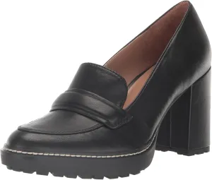 Naturalizer Women's Dabney Slip-On Lug Sole Heeled Loafer