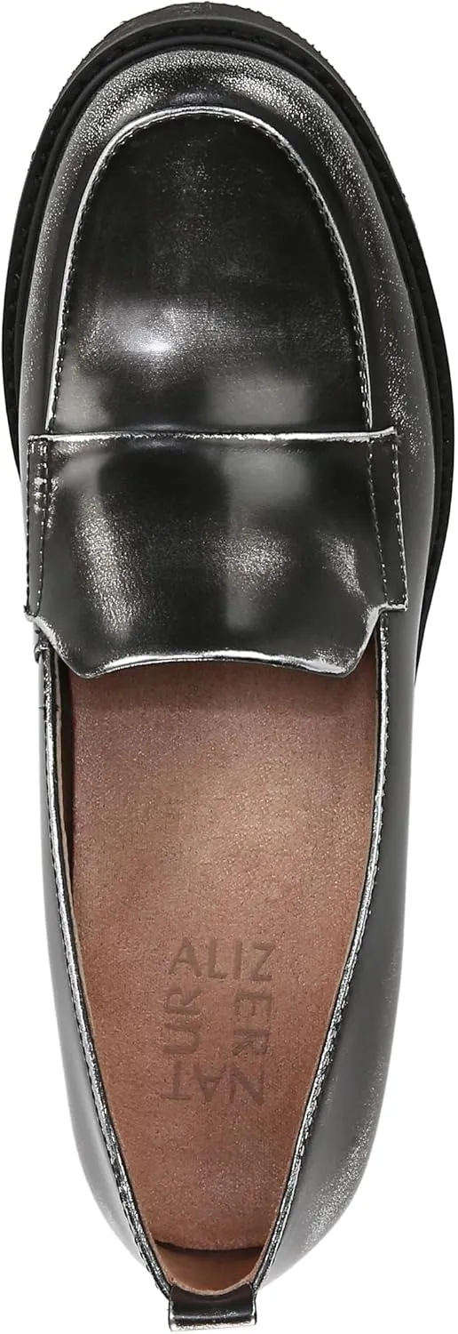 Naturalizer Women's Darry Slip-On Lightweight Lug Sole Heeled Loafer