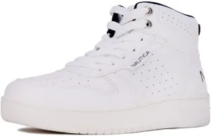 Nautica Kids Sneaker: Lace-Up Fashion Shoe with Boot-Like High Top Design for Boys and Girls (Big Kid/Little Kid Sizes) - Horizon