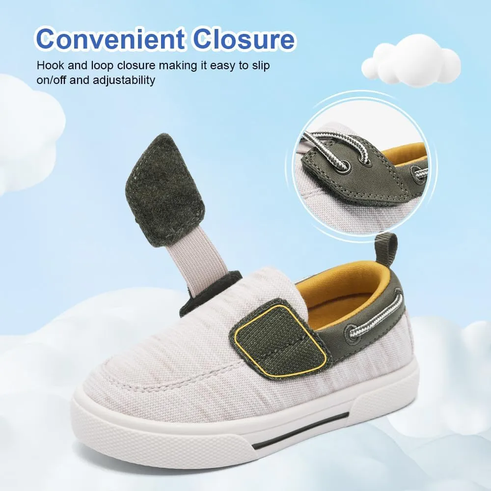 nerteo Toddler Boys & Kids Dress Boat Loafers School Shoes Girls Slip on Sneakers (Toddler/Little Kid)