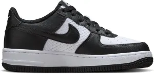 Nike Air Force 1 Big Kids' Shoes (HJ9201-001, Black/White/Black) Size 5