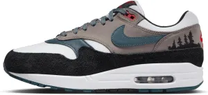 Nike Men's Air Max 1 PRM Escape White/Slate Blue-Black (FJ0698 100) - 6.5