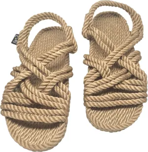 Nomadic State of Mind Lounger Sandals- Handmade Adjustable Rope Shoes – Machine Washable – Comfortable & Lightweight – Vegan Friendly – For Women & Men