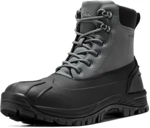 NORTIV 8 Mens Winter Boots Lightweight Casual Waterproof Slip Resistance Work Boot