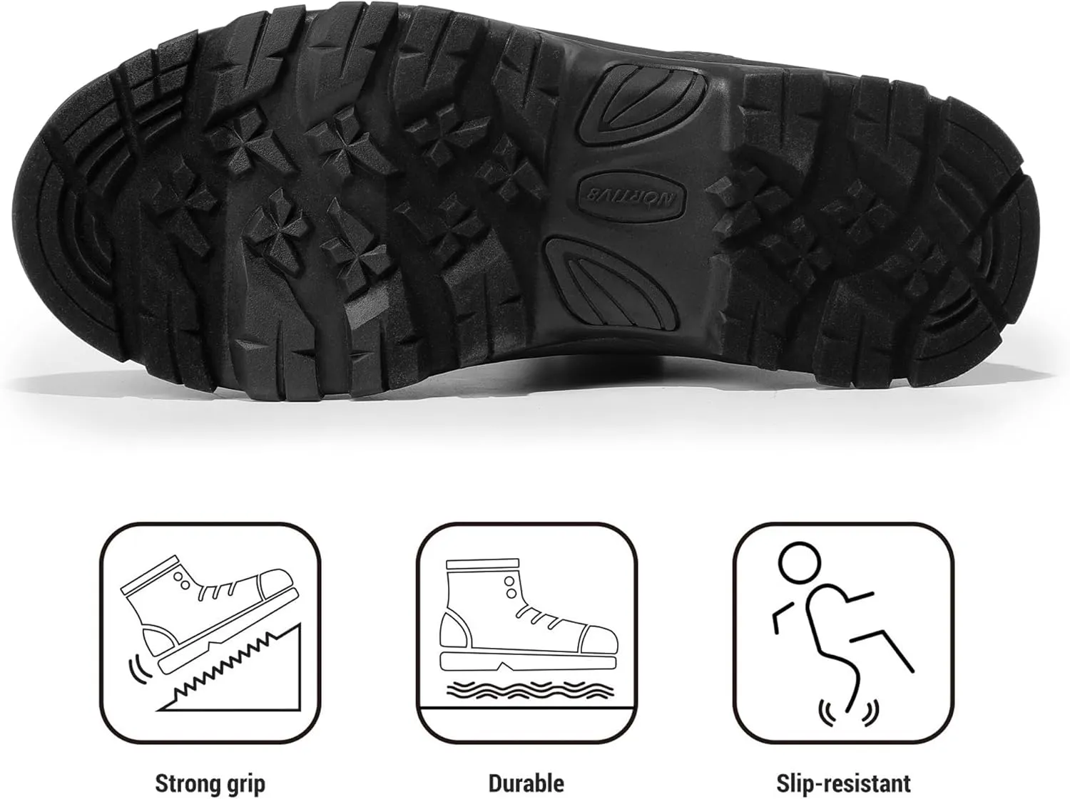 NORTIV 8 Mens Winter Boots Lightweight Casual Waterproof Slip Resistance Work Boot