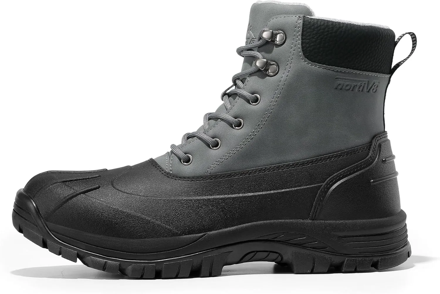 NORTIV 8 Mens Winter Boots Lightweight Casual Waterproof Slip Resistance Work Boot