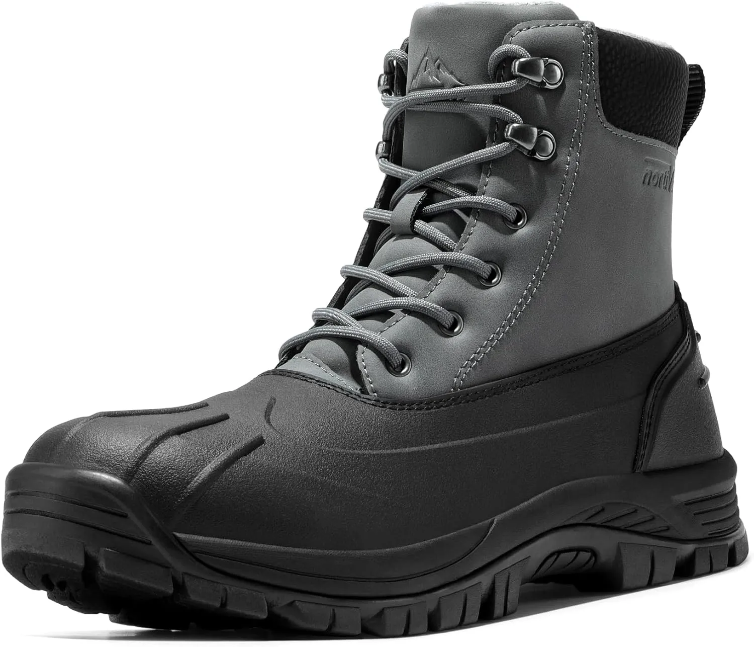 NORTIV 8 Mens Winter Boots Lightweight Casual Waterproof Slip Resistance Work Boot