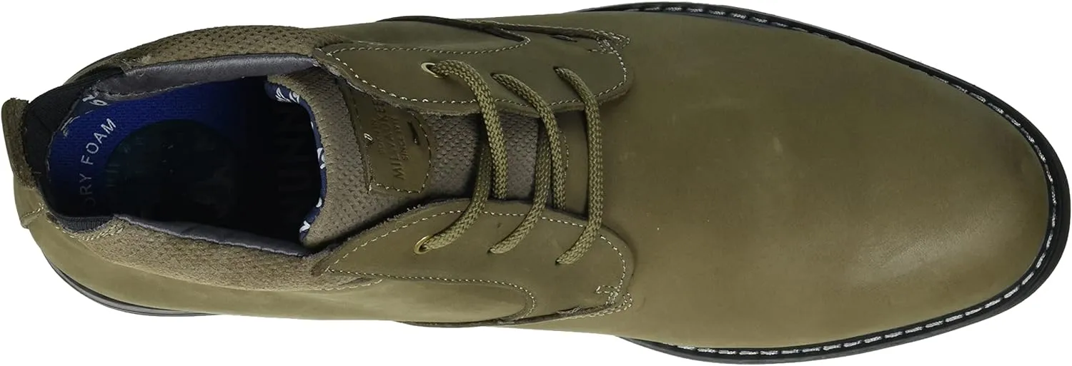 Nunn Bush Men's Bayridge Plain Toe Chukka Lightweight Leather Boot