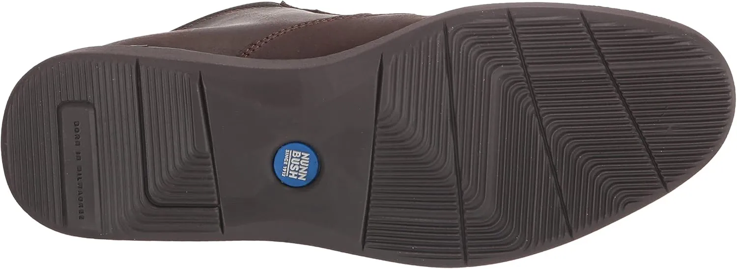 Nunn Bush Men's Bayridge Plain Toe Chukka Lightweight Leather Boot