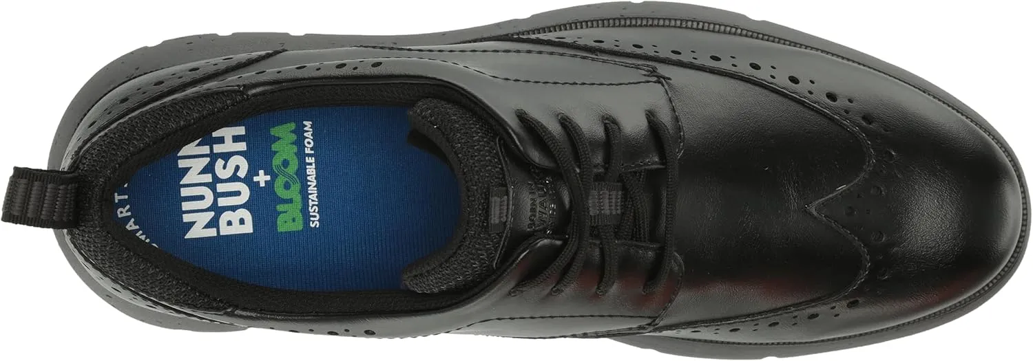 Nunn Bush Men's Stance Wingtip Oxford Brogue Detail Lightweight Comfortable Lace Up