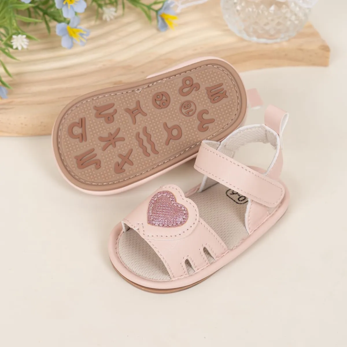 Oamico Baby Girl Sandals Infant Soft Anti-Slip Rubber Sole Casual Beach Sandals Newborn Bowknot Outdoor First Walker Summer Shoes for Baby Girls Flat Sandal