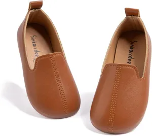 ohsofy Boys Girls Soft Slip-On Loafers Comfort Cozy Oxford Rubber Sole Casual Wedding Party Dress Shoes(Toddler/Little Kid)