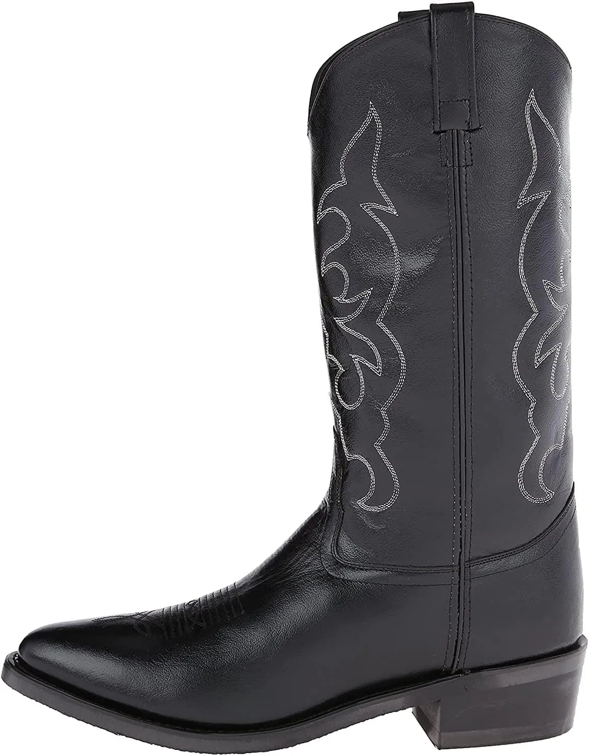 Old West Boots Men's Stitched Cushioned Round Toe Cowboy Western Boots