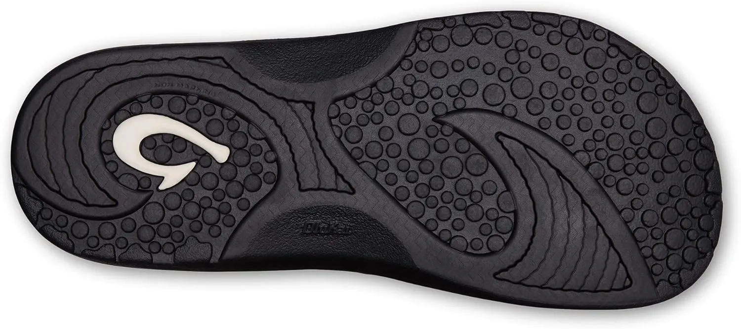 OLUKAI Hokua Men's Beach Sandals, Quick-Dry Flip-Flop Slides, Water Resistant & Wet Grip Rubber Soles, Compression Molded Footbed & Soft Comfort Fit