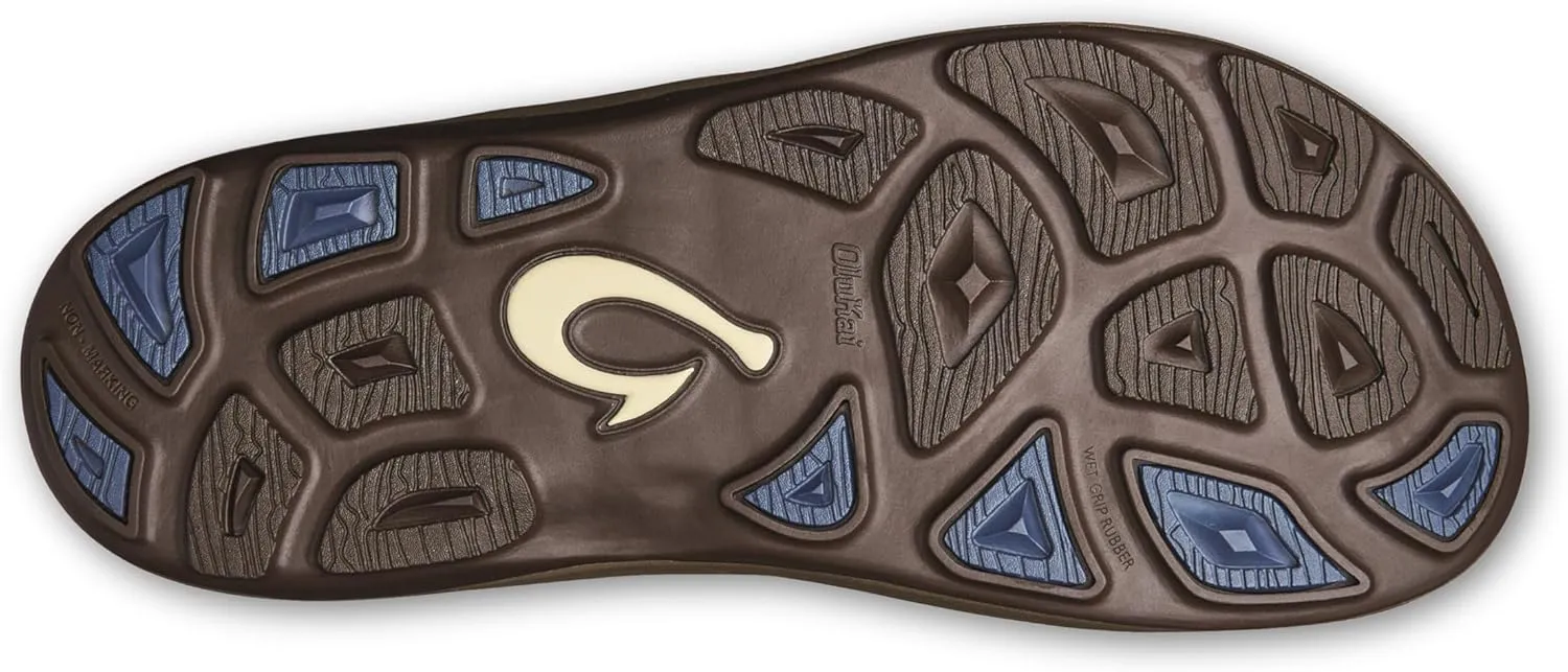 OLUKAI Kipi Men's Beach Sandals, Water Resistant Flip Flops, Quick Dry Material & Arch Support, All-Day Comfort