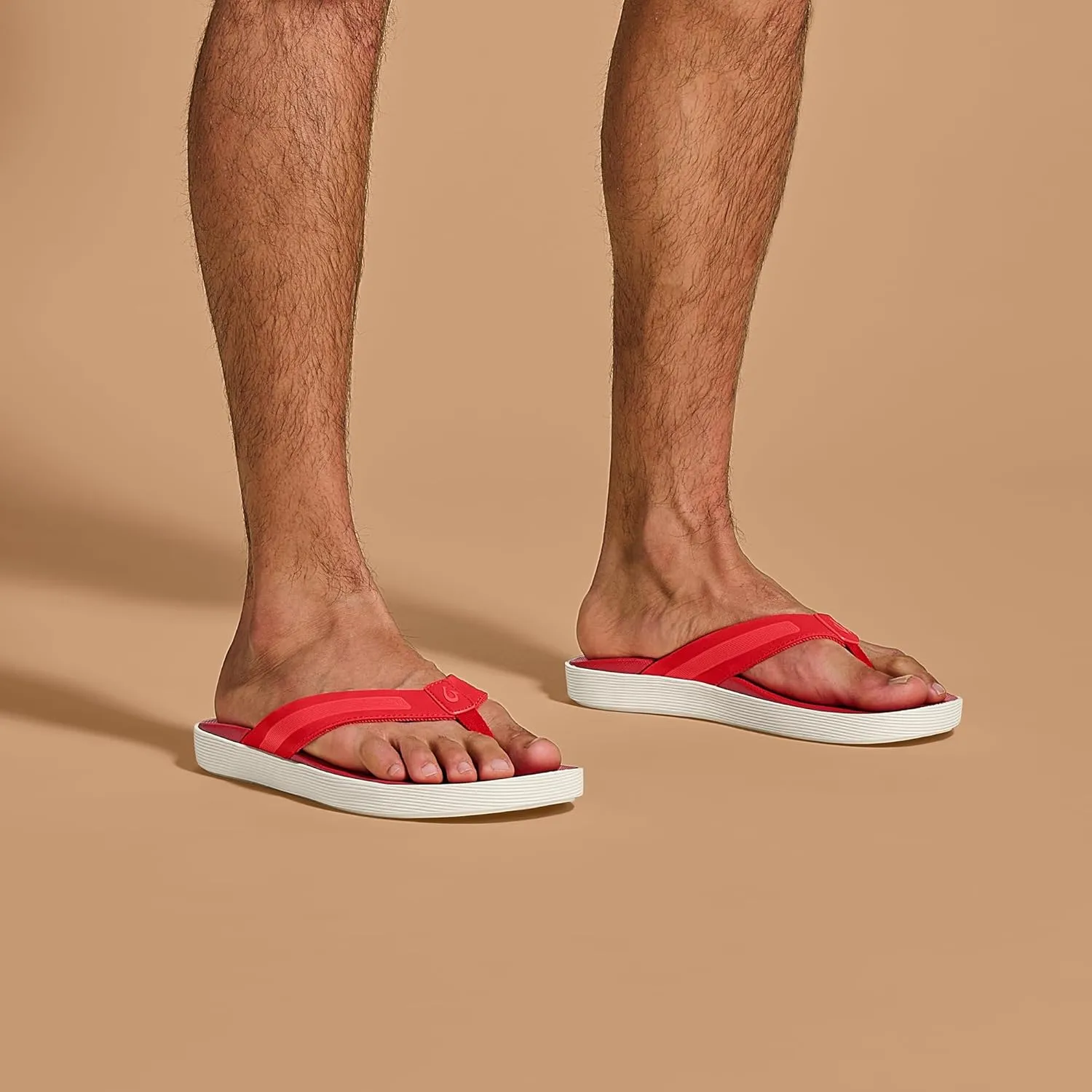 OLUKAI Leeward Men's Beach Sandals, Quick-Dry Flip Flop Slides, Water Friendly Versatility & Wet Grip Traction, Comfort Fit & Arch Support