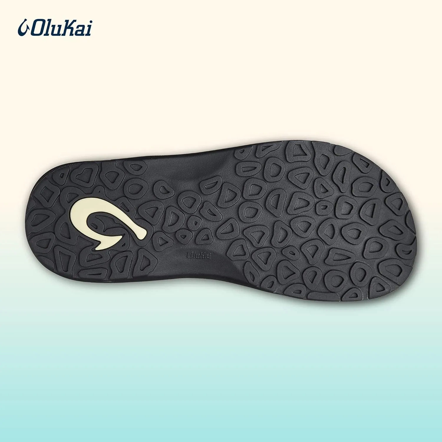OLUKAI Ohana Koa Men's Beach Sandals, Quick-Dry Flip-Flop Slides, Water Resistant & Lightweight, Compression Molded Footbed & Soft Comfort Fit