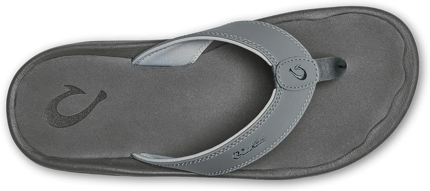 OLUKAI Ohana Men's Beach Sandals, Water Resistant Flip Flops, Arch Support & Comfort Fit, Lightweight & Durable, Enhanced Grip & Traction