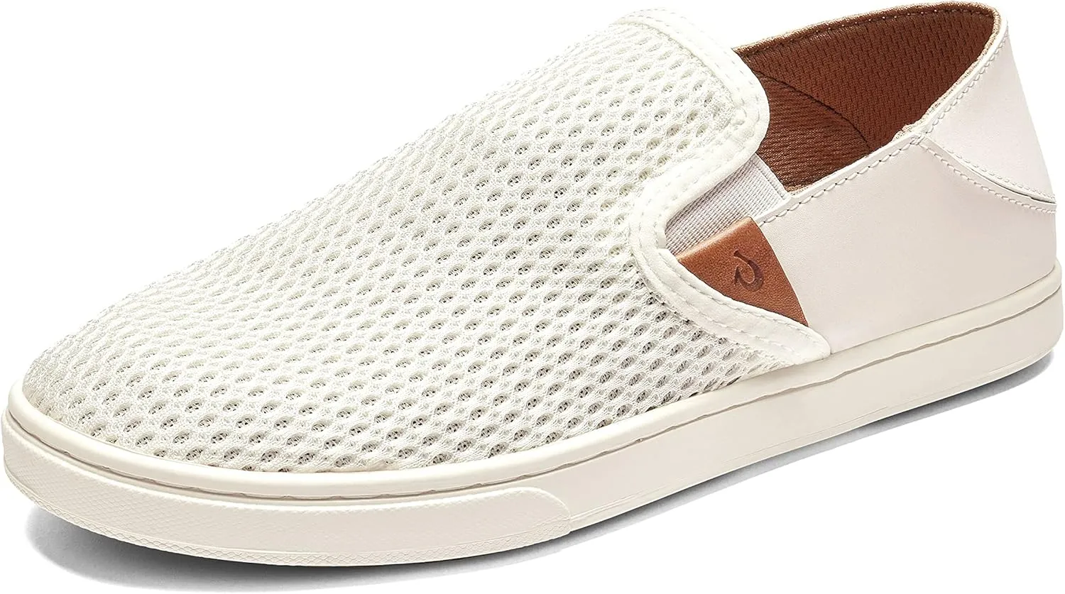OLUKAI Pehuea Women's Slip On Sneakers, Casual Everyday Shoes with Easy On & Off Design, Breathable Mesh & Drop-in Heel, All-Day Comfort & Support