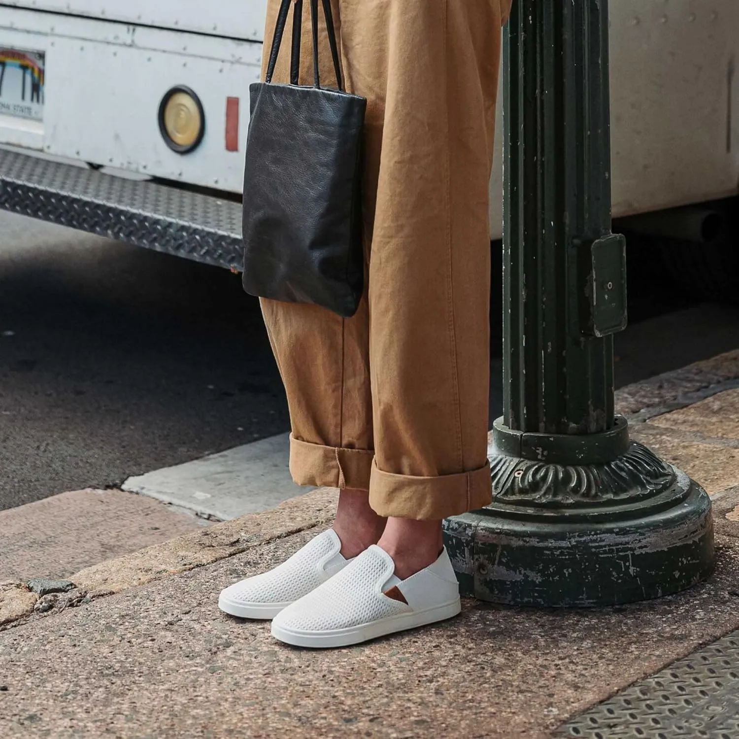 OLUKAI Pehuea Women's Slip On Sneakers, Casual Everyday Shoes with Easy On & Off Design, Breathable Mesh & Drop-in Heel, All-Day Comfort & Support