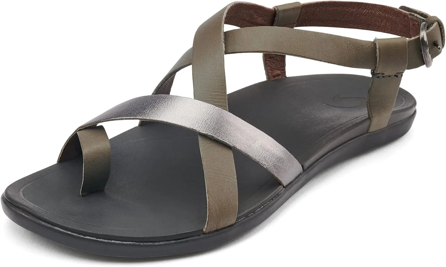 OLUKAI Upena Women's Beach Sandals, Quick-Dry Flip-Flop Slides, Water Resistant & Modern Low Profile Design, All-Day Comfort Fit & Wet Grip Soles
