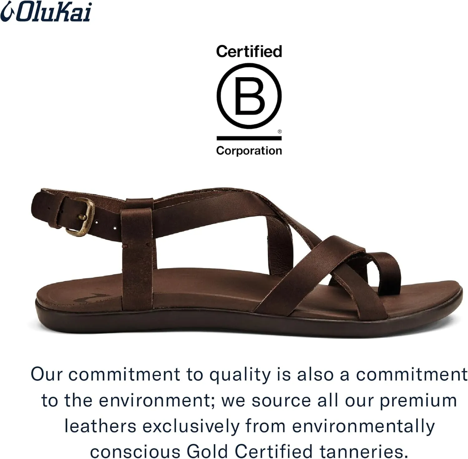 OLUKAI Upena Women's Beach Sandals, Quick-Dry Flip-Flop Slides, Water Resistant & Modern Low Profile Design, All-Day Comfort Fit & Wet Grip Soles