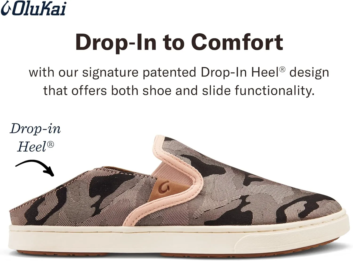 OLUKAI Women's Pehuea Pa'i Slip-On Sneakers, Lightweight Shoes, All-Day Comfort, Breathable Mesh Design