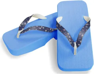 [One Step] [Hajime] Geta Geta Clogs, Soft and Water Resistant, Made of Sponge, 11.2 inches (28.5 cm), SB/Cherry Blossom x Navy Blue, Cherry Blossom x Navy (Sakura x Navy/28.5), Sakura × Navy, 28.5 cm