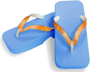 [One Step] [Hajime] Geta Geta Clogs, Soft and Water Resistant, Made of Sponge, 11.2 inches (28.5 cm), SB/Fireworks x Orange, Fireworks x Orange (Hanabi x Orange/28.5), Hannabi × Orange, 28.5 cm