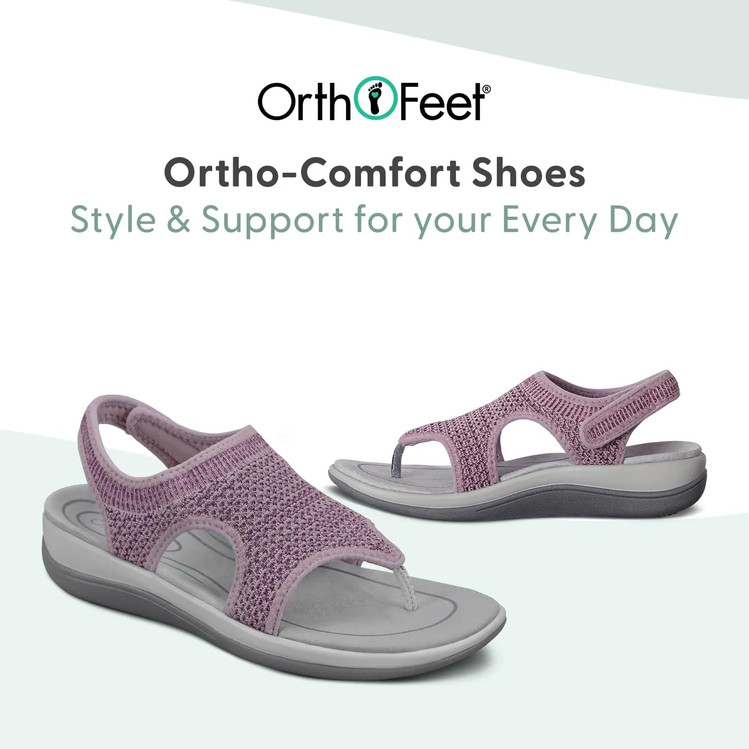 Orthofeet Women's Orthopedic Knit Lyra Sandals