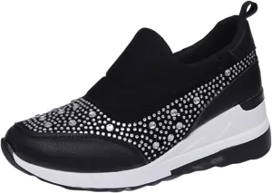 Orthopedic Shoes for Women Comfortable Running Shoes Breathable Mesh Womens Slip On Sneakers Women Walking Shoes with Arch Support Tennis Shoes Lightweight Casual Sneakers for Gym Travel Work