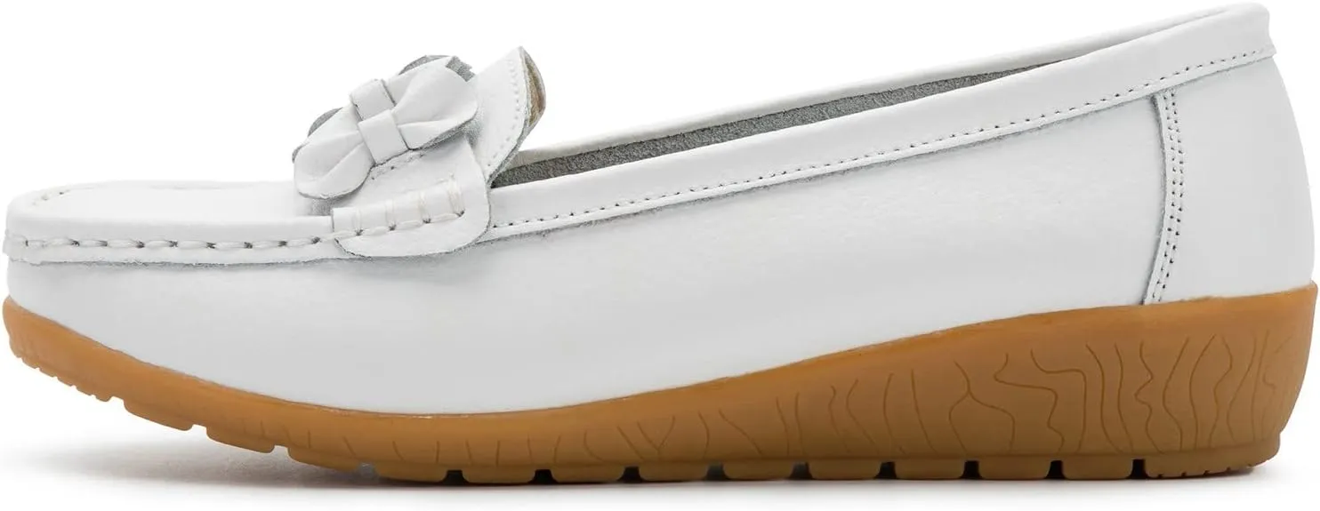 Orthopedic Slip-On Loafers for Women Comfort Dressy Flat Loafers Soft Walking Driving Shoes Business Casual Shoes