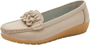Orthopedic Slip-On Loafers for Women Comfort Dressy Flat Loafers Soft Walking Driving Shoes Business High Arch Shoe